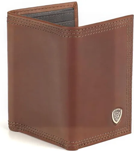 Miniatura 6 de Ariat Billetera Rowdy Trifold marrón para hombre, Marrón