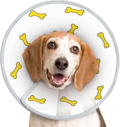 Miniatura 6 de Supet - Collar de cono para perro ajustable después de la cirugía, collar y cono de recuperación para mascotas cómodo y práctico, para perros