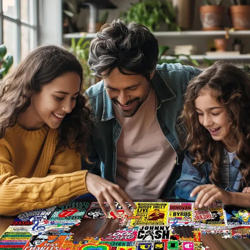 Miniatura 4 de White Mountain Puzzles I Love Music - Rompecabezas de 1000 piezas