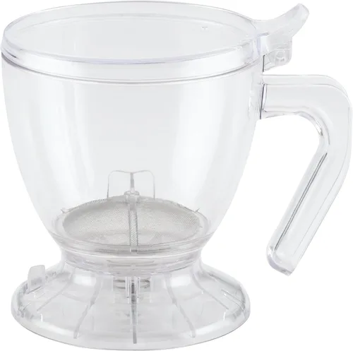 Miniatura 7 de BonJour Cafetera inteligente de plástico sin BPA, 19.5 onzas, Chevron azul, aguamarina