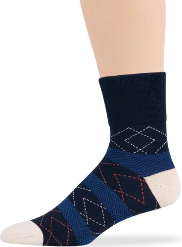 Miniatura 21 de 7BIGSTARS KINGDOM Calcetines de algodón para hombre, diabéticos, no vinculantes, paquete de 5 unidades, talla L/XL, Azul mezclilla, verde oliva