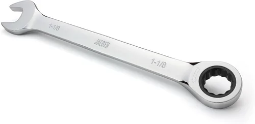 Miniatura 10 de Jaeger Llave de trinquete de 5/8 pulgadas con precisión de trinquete de 90 dientes y acero pulido endurecido para proyectos con espacios reducidos