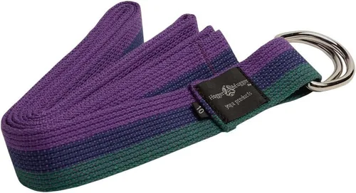 Miniatura 9 de Hugger Mugger Correa de yoga de algodón con anillo en D, algodón súper fuerte, hebilla de anillo en D de metal, múltiples longitudes disponibles