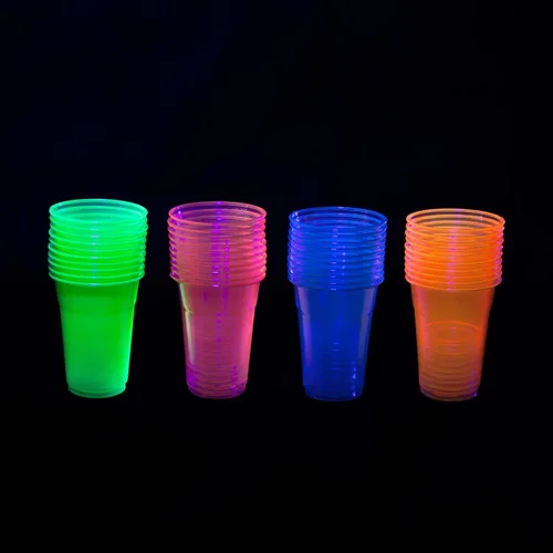 Miniatura 3 de Party Essentials Vasos de plástico suave de 12 onzas para fiesta, 40 unidades, neón surtido