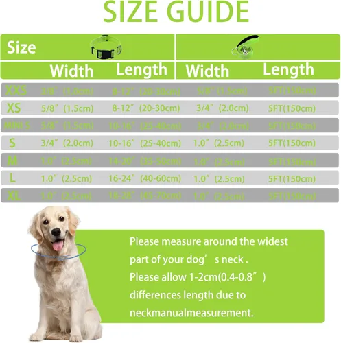 Miniatura 4 de Collar reflectante para perro con hebilla de bloqueo de seguridad, collares de nailon suaves y transpirables ajustables para perros pequeños, Verde