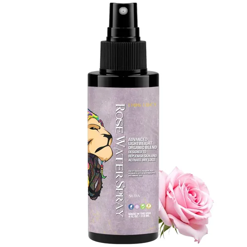 Miniatura 11 de Lion Locs - Spray de agua de rosas para rastas y rastas - Acondicionador vegano orgánico con aloe, aceites, vitaminas y glicerina