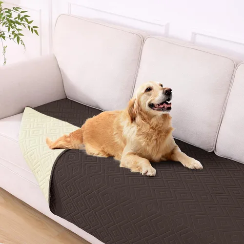Miniatura 59 de hyha Manta impermeable para perro, manta suave para cama de perro, manta para mascotas, funda de sofá impermeable lavable para perros, fundas Gris