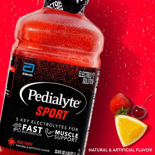 Miniatura 2 de Pedialyte Bebida deportiva con electrolitos, hidratación rápida con 5 electrolitos clave para apoyo muscular antes, durante y después del ejercicio