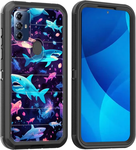 Miniatura 62 de Funda para Moto G Play 4G 2024, cuerpo completo, protección contra caídas, resistente, 3 capas, militar, resistente, duradera, para Motorola Moto G