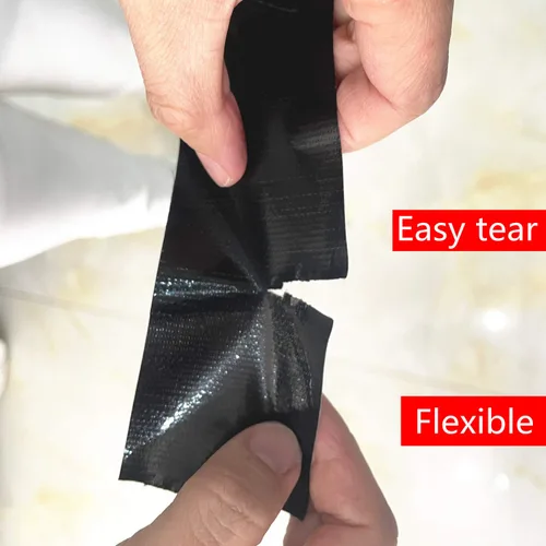 Miniatura 3 de COSIMIXO Paquete de 5 Cintas Adhesivas de Conducto Negras de Uso Pesado, 2 pulgadas x 30 yardas, fuerte, flexible, sin residuos, para todo clima
