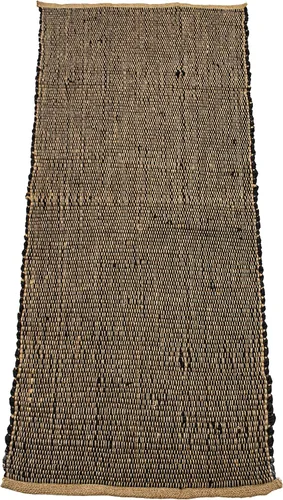 Miniatura 7 de Chardin home Alfombra de pasillo de yute y algodón negro, alfombra reversible tejida a mano de 2 x 5 pies, decoración rústica de yute negro y natural