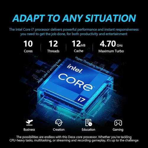 Miniatura 5 de HP 2025 Flagship 15.6" FHD pantalla táctil portátil, procesador Intel i7 de 10 núcleos, 16 GB RAM, almacenamiento de 1 TB