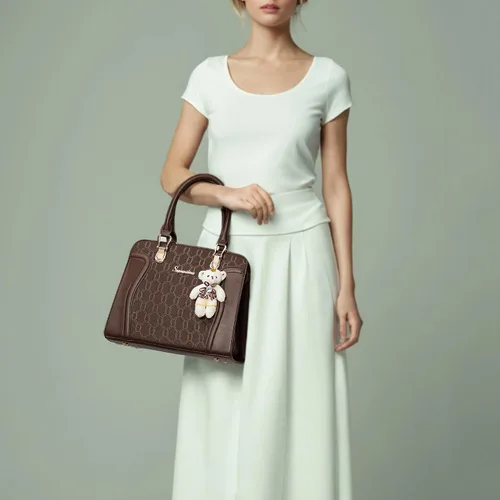 Miniatura 110 de Bolsos de mano de moda para mujer, bolsa de hombro, asa superior, bolsa de mano, juego de 4 piezas