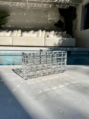 Miniatura 2 de Embrague de acrílico transparente con caja a presión, bolsas para mujer, bolso de noche, Transparente
