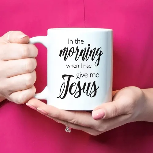 Miniatura 4 de Fonhark - In the morning when I rise give me Jesus, Give me Jesus, taza cristiana, taza de canción, taza espiritual, taza religiosa, taza de mañana