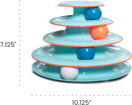 Miniatura 9 de Petstages - Juguete interactivo para gatos Chase Meowtain de 4 niveles