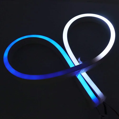 Miniatura 5 de Cuerda de luz de neón RGB, tira de luz LED inteligente direccionable, DC 5V SK6812 60LEDs/m impermeable, cambio de color, luces de barra de letras