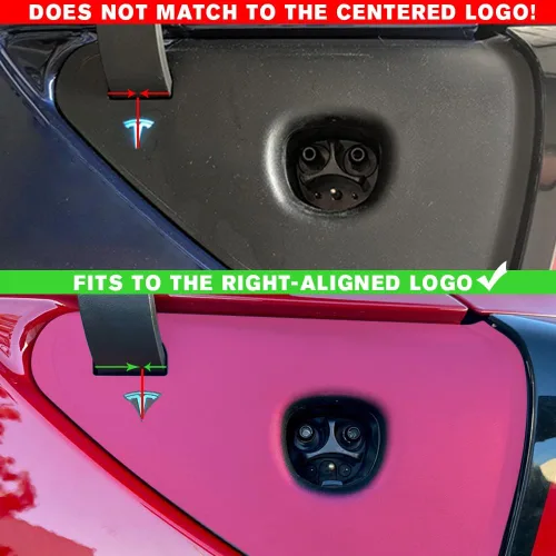 Miniatura 3 de IPG para Tesla - Calcomanías adhesivas de envoltura de puerto de carga, emblema para bricolaje, personaliza el modelo 3-Y (rosa)