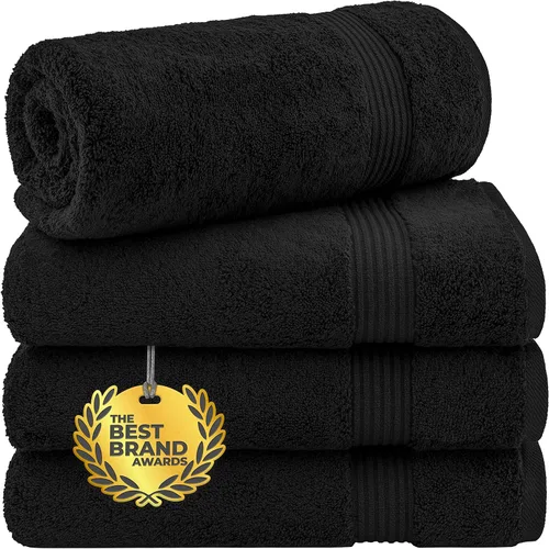 Miniatura 127 de Cotton Paradise - Juego de 4 toallas de mano para baño, 100% algodón turco, toallas suaves y absorbentes para la cara, toallas de mano color gris