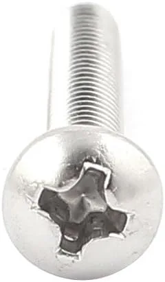 Miniatura 2 de uxcell 50 tornillos de máquina de pernos de cabeza Phillips de acero inoxidable UNC 6 # -32