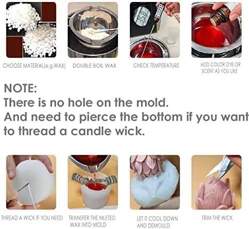 Miniatura 7 de Moldes de vela en forma de cuerpo para hacer velas de DIY, molde de silicona 3D LPCMBS161 0