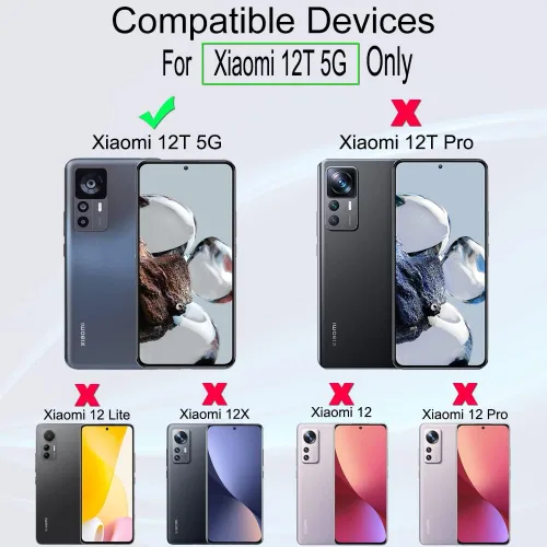 Miniatura 2 de Ibywind Paquete de 2 protectores de pantalla para Xiaomi 12 Lite 5G de 6.55 pulgadas (no para Xiaomi 12/12X/12 Pro/12T/12T Pro), vidrio templado