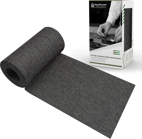 Miniatura 39 de KING MOUNTAIN Parche de lona para planchar, 3"×60", parche de reparación de tela de algodón 100% impermeable, utilizado para varios sofás, tiendas