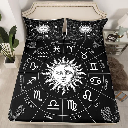 Miniatura 21 de Manfei Juego de sábana bajera de camuflaje de animales marinos, 2 piezas, diseño de camuflaje de tiburones y ballenas, con 1 funda de almohada