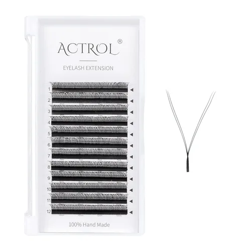 YY - Extensión de pestañas de grado profesional, color negro, 0.002 in, rizo C, 0.315 in, volumen individual, YY, extensiones de pestañas suaves en