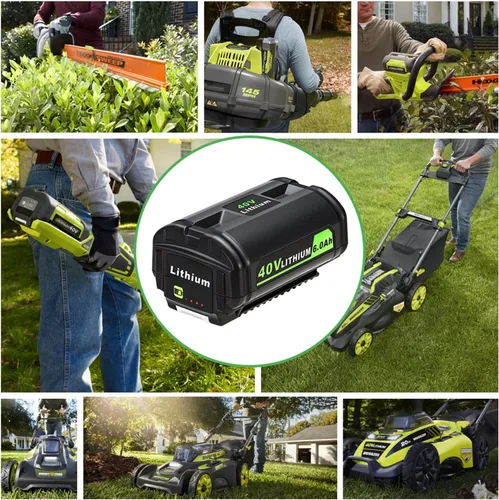Miniatura 6 de KUNLUN Batería de 40V 6.0Ah para batería Ryobi 40V, batería de litio de 40 voltios de alta capacidad para RYOBI OP4040 OP40201OP4026 OP4030 OP4050