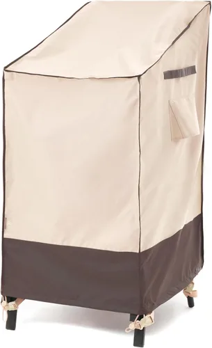 Miniatura 16 de F&J Outdoors Fundas para Sillas de Patio, Funda para Silla de Descanso de Asiento Profundo y Silla de Comedor, De Alta Resistencia, Impermeable, Gris