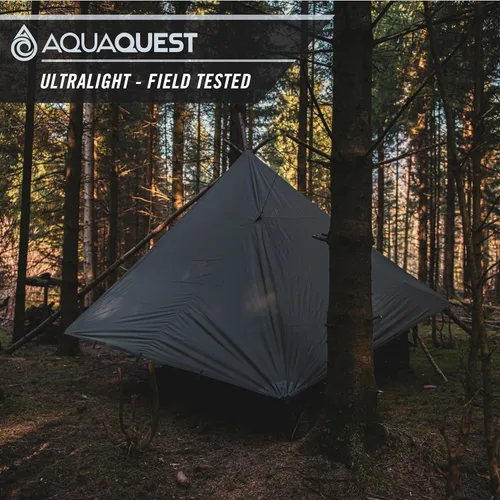 Miniatura 5 de AquaQuest - Lona de guía ultraligera impermeable (5,000 mm) con costuras selladas de 40D Ripstop, mosquitero para mochileros, camping sigiloso