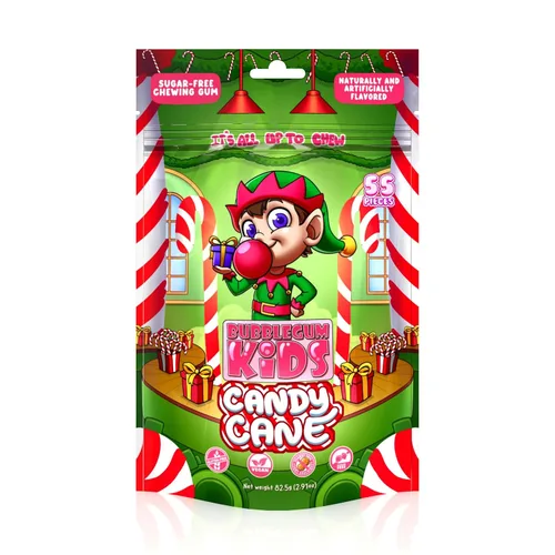 Miniatura 11 de Bubblegum Kids Hannah's Frozen Banana - Goma de mascar sin azúcar Relleno de calcetines, dulces navideños, recuerdos de fiesta, goma de mascar sin