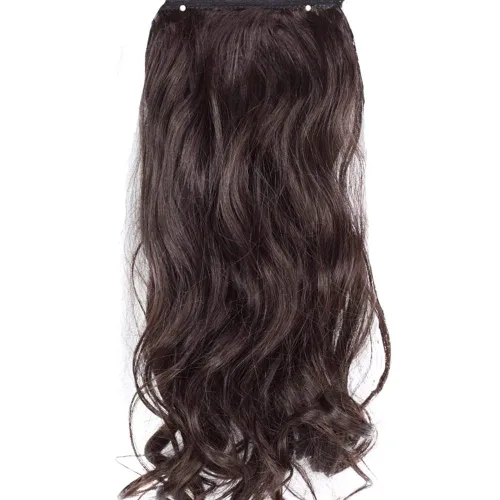 Miniatura 2 de Extensión de cola de caballo de pelo humano 3.53 oz Clip en cuerpo ondulado Ponytail postizo Envoltura alrededor de una pieza Wiglet por Remeehi 16