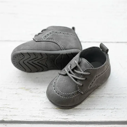 Miniatura 4 de Meckior Zapatos de Boda Clásicos para Bebés Niños y Niñas de Cuero Sintético PU, Mocasines Brogue, Zapatos Oxford para Niños Pequeños, Zapatos
