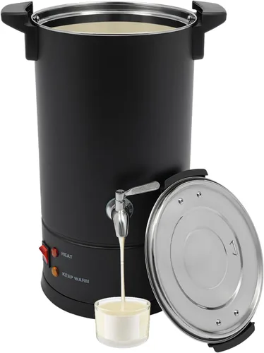 Derretidor de cera para hacer velas, olla de fusión eléctrica comercial de cera de 10L/338.2 onzas con control de temperatura y boquilla de vertido
