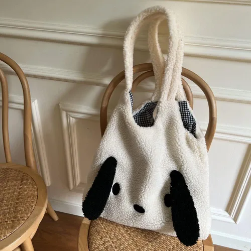 Miniatura 2 de JQWYGB Bolso de mano esponjoso para mujer Bolso de mano Kawaii estético lindo Y2K bolso de mano mullido bolso de mano para las axilas