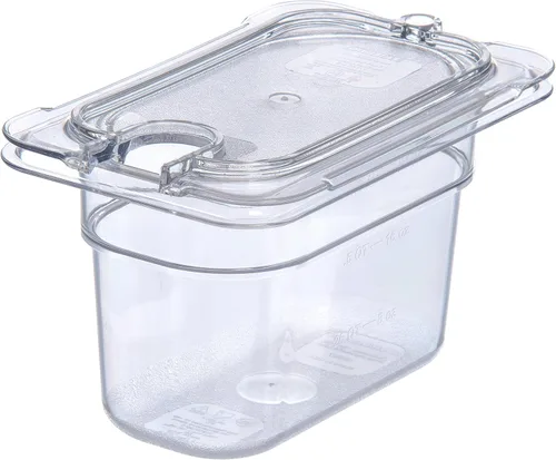 Miniatura 8 de Carlisle FoodService Products StorPlus StorPlus - Tapa universal de policarbonato con muescas, superficie plana con muescas, transparente