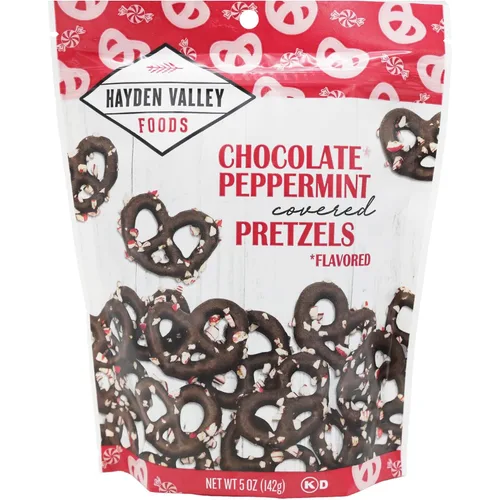 Miniatura 37 de Hayden Valley Foods Pretzels cubiertos con sabor a yogur de arándanos Bolsas de 5 onzas (paquete de 3) Sin sabores artificiales, conservantes