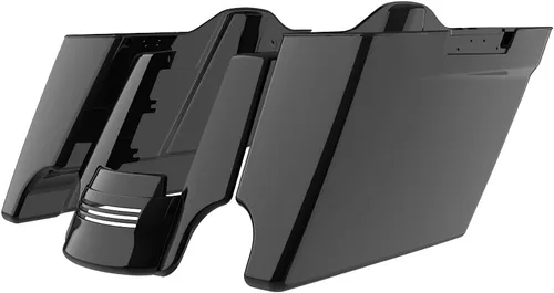 Alforjas Harley negras vívidas para Harley Touring 2014+ Harley Touring, accesorios de motocicleta Opción 6: Fondos de alforjas estiradas y