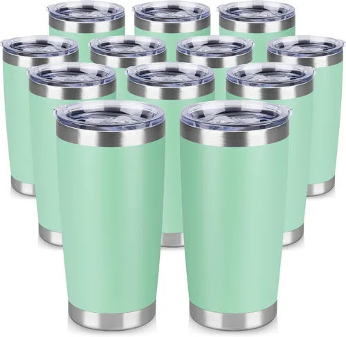 Miniatura 9 de Vaso Térmico de 20 oz de Acero Inoxidable Vasos Térmicos a Granel con Tapa Aislamiento de Doble Pared Tazas de Café Térmicas para Bebidas Calientes