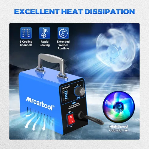 Miniatura 4 de Kit de soldador de plástico con 600 piezas de grapas calientes 110 V máquina de soldadura de plástico kit de reparación de parachoques de coche, 80
