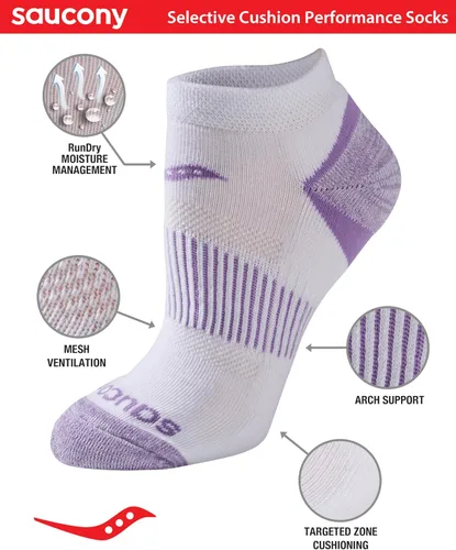 Miniatura 2 de Saucony Women's Selective Cushion Performance Socks (6 & 12 Pairs)