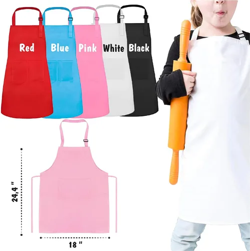 Miniatura 5 de 7th Hill Delantal Personalizado para Niños para Cocinar, Delantal Infantil Personalizado con Sombrero de Chef, Delantal de Cocina para Niños
