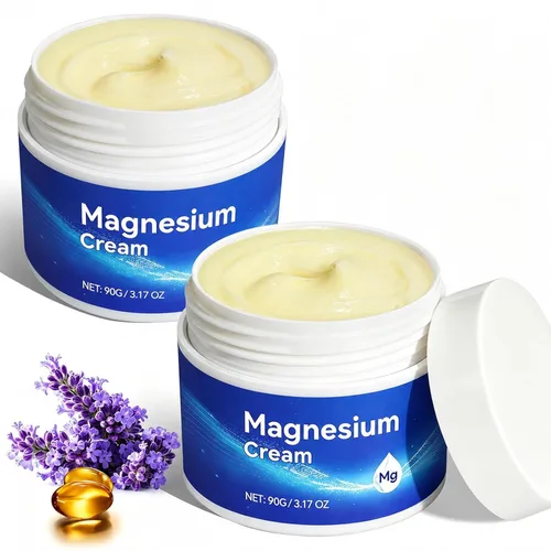 Miniatura 9 de ReliCo Crema de magnesio para pies - Aceite de magnesio puro de absorción rápida con vitamina E, loción de magnesio, 1 unidad