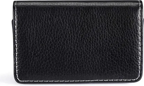 Miniatura 7 de Funda de piel para tarjetas con cierre magnético, Piel Negro