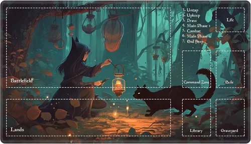 Miniatura 83 de Alfombra de juego con zonas para juego de cartas MTG, alfombras de juego de mesa, alfombras de juego de mesa de Magic, 61x35.5 cm, alfombra de juego
