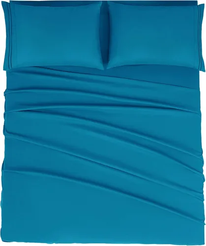 Miniatura 18 de Mejoroom Juego de sábanas de tamaño King – Sábanas y fundas de almohada de ropa de cama 1800 de lujo para hoteles – Sábana bajera con bolsillo