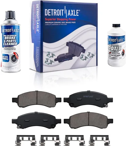 Miniatura 74 de Detroit Axle - Pastillas de Freno Delantero para Mercedes- Benz C230 C250 C300 SLK250, Pastillas de Freno Cerámica w/Reemplazo de Hardware