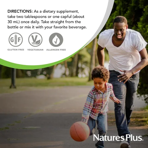 Miniatura 6 de NaturesPlus Source of Life Gold Multivitamínico líquido de 30 onzas apoya la producción de energía, el sistema inmunológico saludable